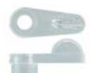 Swivel Clip 1.6mm Offset Clear, Sell Qty 1= Pack of 200