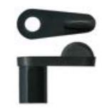 Swivel Clip 11mm Offset Black, Sell Qty 1 = Pack of 200