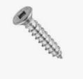 Screw 8G L2 in. Countersunk Head Square Drv Self Tapping Stainless Steel Sell Qty 1 = Box of 200