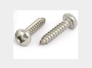 Screw 8G L1&1/4in. Pan Head Square Drive Self Tapping Stainless Steel Sell Qty 1 = Box of 200