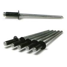 4-2 Aluminium Rivet with Steel Mandrel Diameter 3.2mm Length 6.7mm Black Sell Qty 1 = Box 1000