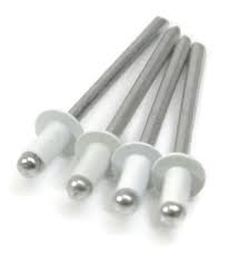 4-2 Aluminium Rivet with Steel Mandrel Diameter 3.2mm Length 6.7mm White Sell Qty 1 = Box 1000