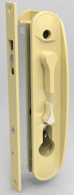 CommandeX Round Style Sliding Security Door Lock Primrose, Internal Snib, No Cylinder Sell Qty 1 = Box of 10