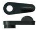 Swivel Clips 1.6mm Offset Black, Sell Qty 1= Pack of 200