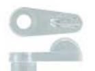 Swivel Clip 1.6mm Offset Clear, Sell Qty 1= Pack of 200