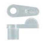 Swivel Clip 11mm Offset Clear, Sell Qty 1= Pack of 200