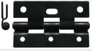 Standard Security Screen Door Hinges Black, Sell Qty 1= Box of 200
