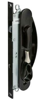 Whitco Leichhardt Sliding Security Door Lock Black, NoCyl , Sell Qty 1= Box of 10