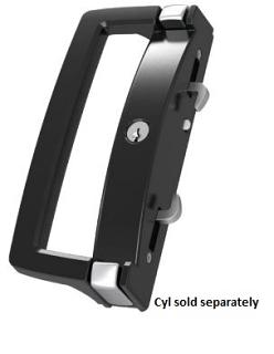 Essence Sliding Patio Lock & Handle Set for Double Cyl Application Black. Excludes cylinders. MDS3050 9127735 Sell Qty 1 = Each