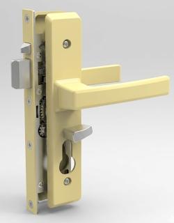 CommandeX Square Style Hinged Security Door Lock Primrose, Internal Snib, No Cylinder Sell Qty 1 = Box of 10