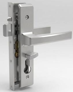 CommandeX Square Style Hinged Security Door Lock, Silver, Internal Snib, No Cylinder Sell Qty 1 = Box of 10