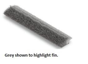 Pile Weather Seal Black with Fin, Backing 4.8, Pile Height 5.0, Roll length 500m, Sell Qty 1 = 1 Roll