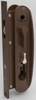CommandeX Round Style Sliding Security Door Lock, Brown, Internal Snib, No Cylinder Sell Qty 1 = Box of 10